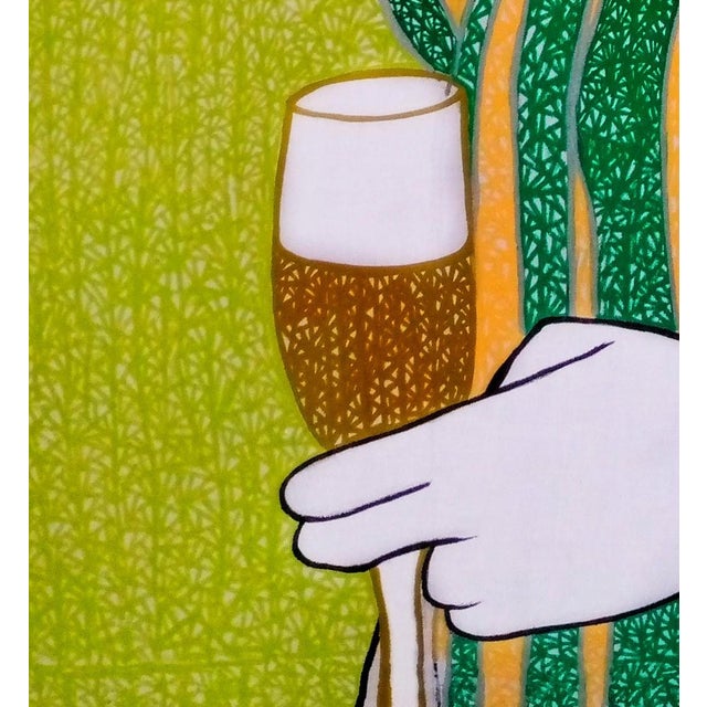"Why Does My Drink Taste Funny", Acrylic on Canvas Painting, 2021 For Sale - Image 4 of 4