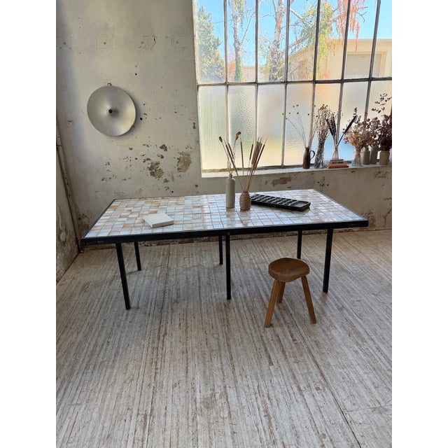 Vintage Tiled Dining Table from Capron, 1950s For Sale - Image 6 of 18