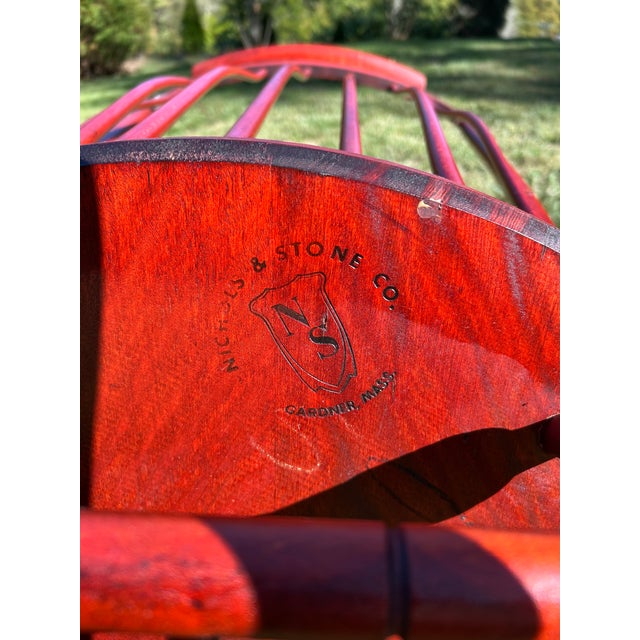 Brown Nichols & Stone Co. Rocking Chair For Sale - Image 8 of 10