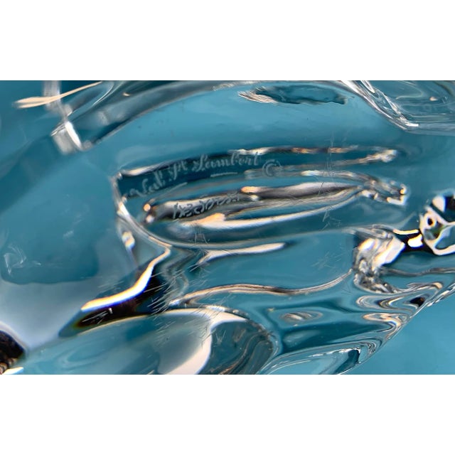 Vintage Val St. Lambert Crystal Rabbit For Sale - Image 10 of 13