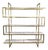 Mid-Century Brass Marble Bookcase, 1960s For Sale