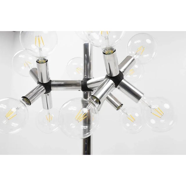 White Atomic Floor Lamp by Haussmann for Swisslamps International, 1980s For Sale - Image 8 of 11