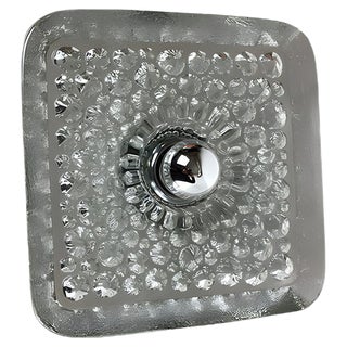 Large Vintage Glass Bubble Sconce from Peill & Putzler For Sale