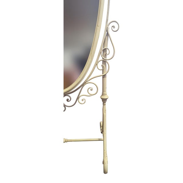 Oval Floor Mirror, 1980s For Sale - Image 4 of 6
