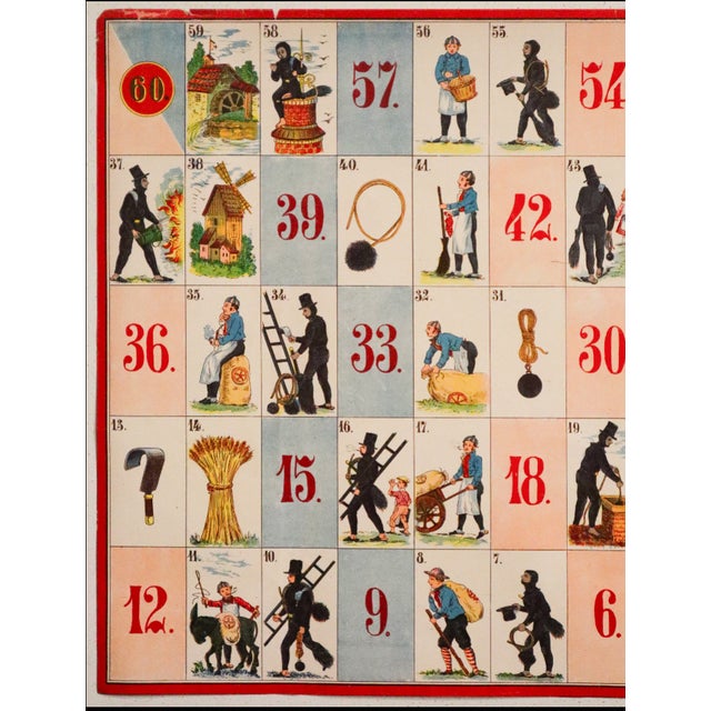 Date: 1900 ca Size: 20 x 14.5 inches Publisher: Unknown About the print: This game board seems to be from the "Blanc &...