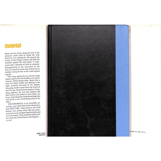 FLEMING, Ian [248] pp. The Viking Press 1961 Book Club Edition 8 3/4" x 5 3/4" Thunderball is the ninth James Bond novel...