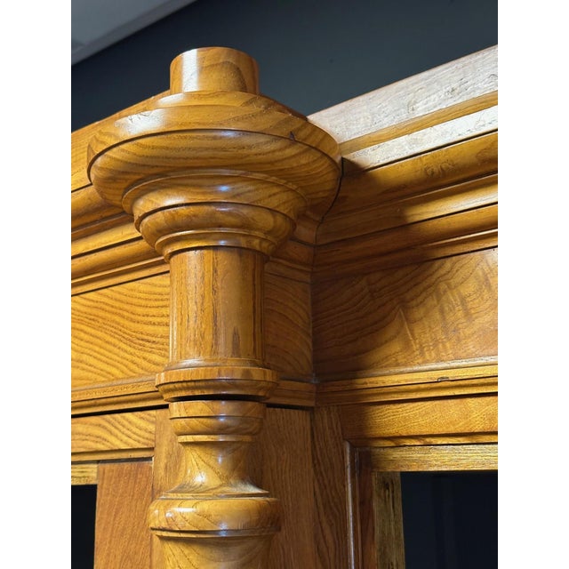 Antique Open Bookcase in Elm For Sale - Image 13 of 15