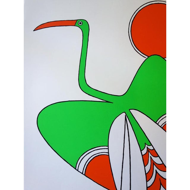 Charles Le Bars, Flight, Original Silkscreen For Sale - Image 4 of 5