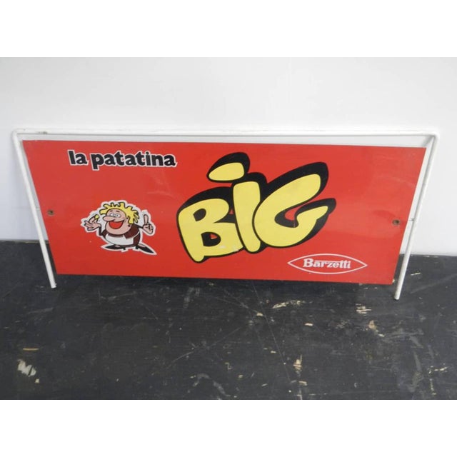 1960s Barzetti Patatina Tin Sign, 1960 For Sale - Image 5 of 10