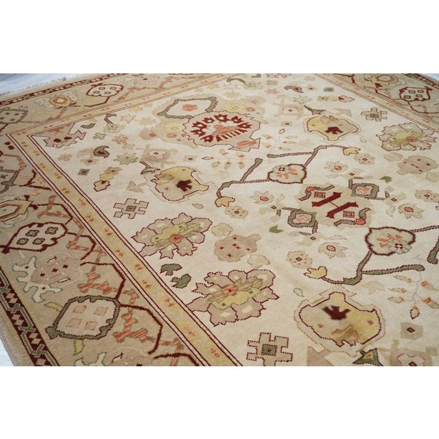 Contemporary Oushak Rug 9'0'' x 12'0'' For Sale - Image 10 of 12