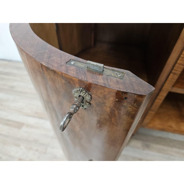 Art Deco Sideboard in Walnut and Briar with Aluminum Base, 1940 For Sale - Image 14 of 18
