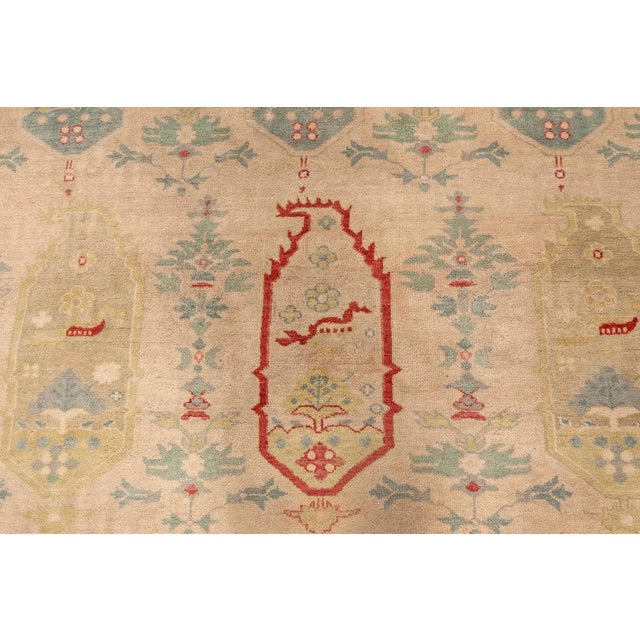 Early 21st Century Traditional Oushak Design Handmade Wool Rug by Doris Leslie Blau For Sale - Image 5 of 8