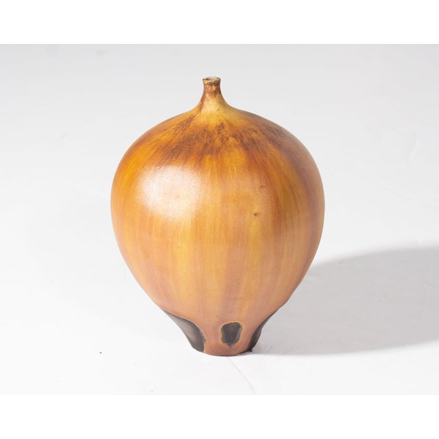 Late 20th Century Rose Cabat Studio Pottery Feelie Vase For Sale - Image 5 of 9