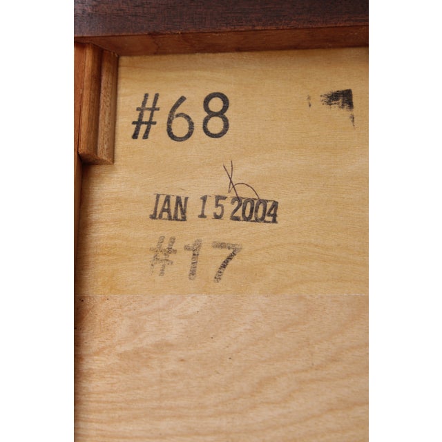 Pair Stickley Colonial Williamsburg Mahogany Bachelor Chests For Sale - Image 17 of 18