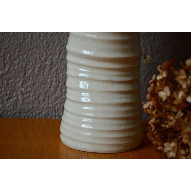 Primitive Bohemian Glazed Stoneware Vase, 1990s For Sale - Image 4 of 7