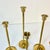 Mid Century Hollywood Regency Gustavian Swedish Graduating Brass Candle Holders - Set of 7 For Sale - Image 4 of 10