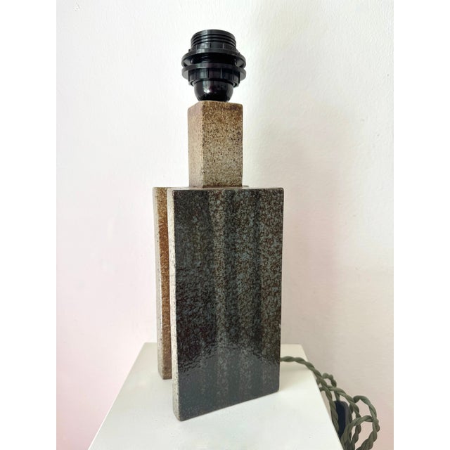 Mid-Century Modern Stoneware Palshus Table Lamp by Per Linneman Schmidt, Denmark, 1960s For Sale - Image 9 of 9