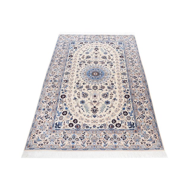 Nain 6LA Rug with Silk, 1990s For Sale - Image 11 of 14