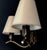 Brown Brass Wall Lamp with Silk Shades, 1930s For Sale - Image 8 of 14