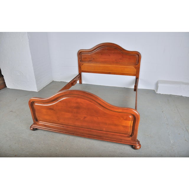 Vintage French Country Style Cherry Wood Full Size Bed Frame Chairish