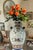 17+ In. Tall Chinese Jug Vase Stylized Blue Songbird, Fruit & Leaf Pattern For Sale - Image 4 of 18