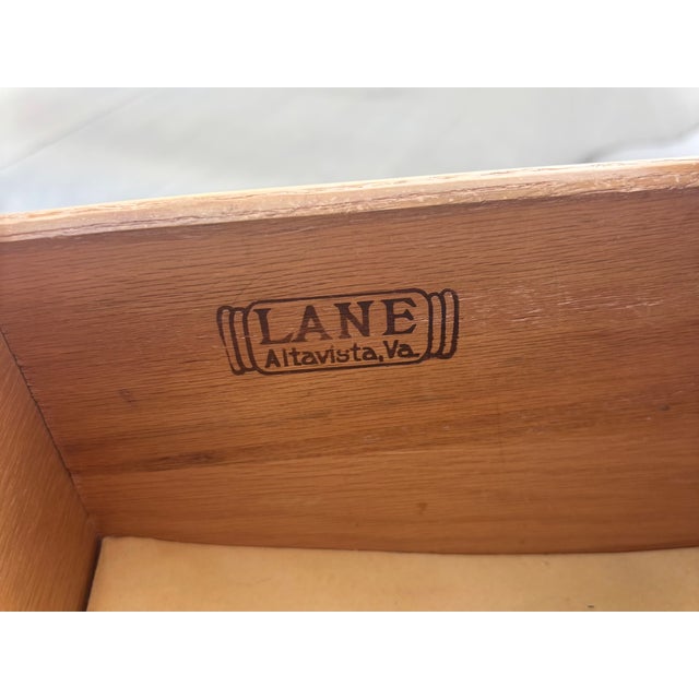 1960s Mid Century Walnut and Burlwood Dresser by Lane For Sale - Image 12 of 12