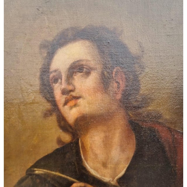 Saint John the Evangelist, 1670, Oil on Canvas, Framed For Sale - Image 4 of 11
