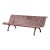Early 20th Century French Painted Iron Garden Bench With Perforated Seat For Sale