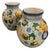 A Pair of Vintage Italianate Majolica Ceramic Urns With Putti & Lion Ring Handles For Sale - Image 4 of 10