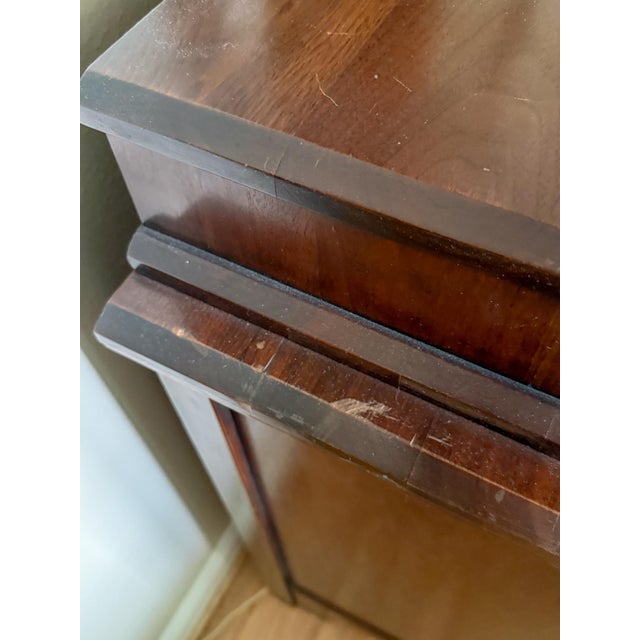 American Victorian Walnut Chest With Carved Detail, Davis Cabinet Company For Sale - Image 14 of 17