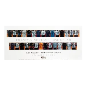 2001 Dwight Baird 'Twenty-Nine Teams-One Dream (Lg)' Outsider Art Multicolor Offset Lithograph