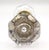 Octagon shaped clear glass door knobs with a center bullet and brass shank. Priced as a pair of knobs with a spindle. Good...