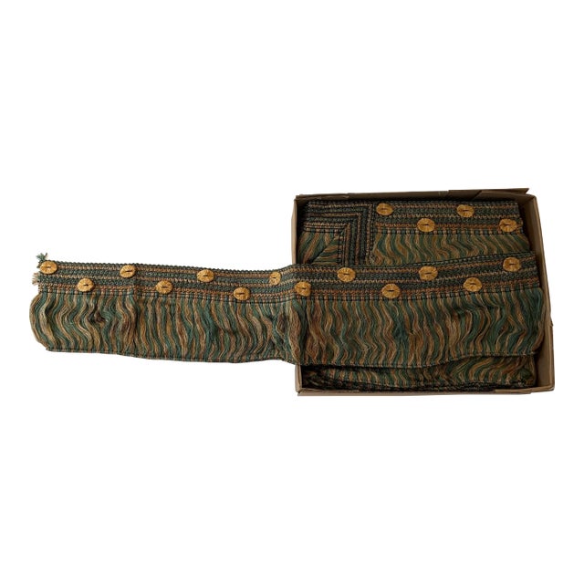 3 Boxes Totaling 83 Yards of Large Brush Trim From Brunschwig & Fils, 1990s For Sale