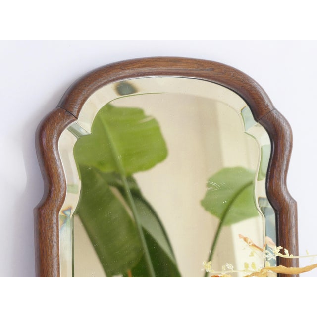 Antique Dutch Scalloped Beveled Mirror For Sale - Image 4 of 11