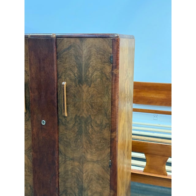 Mid 20th Century Art Deco Hanging Armoire With Drawers For Sale - Image 10 of 12