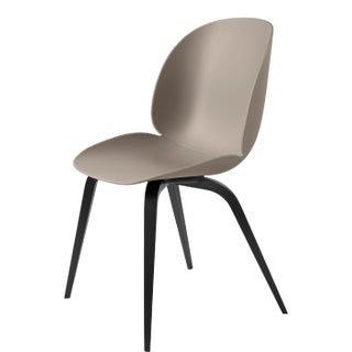 GamFratesi 'Beetle' Dining Chair With Black Stained Beech Conic Base For Sale