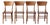 Antique Crocker Bentwood Dining Chairs Set 4 For Sale