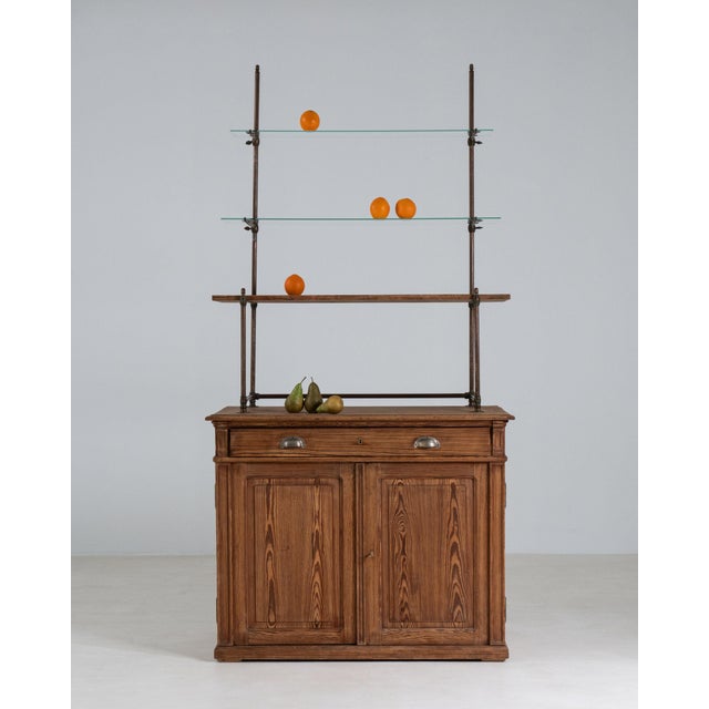 Brown 19th Century France Brown Wood Storage Cabinets & Cupboards For Sale - Image 8 of 11