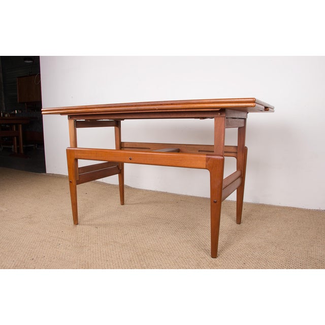 Danish Extendable and Table in Teak, 1960s For Sale - Image 11 of 18