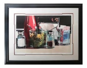 Ralph Goings Framed Lithograph Still Life of an American Diner Table Scape Ltd Ed