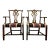 Vintage Chippendale Style Dining Arm Chairs - Pair For Sale