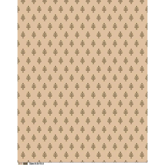 Not Yet Made - Made To Order Rug & Kilim's Block Print Flatweave Rug in Beige with Green Floral Patterns - 12x18 For Sale - Image 5 of 5