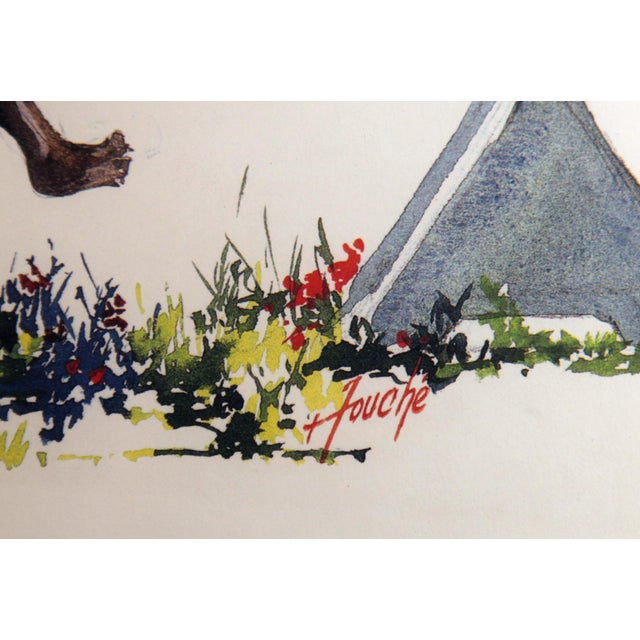 1980s 'The Joggling Board' Limited Edition Watercolor Print Signed by Virginia Fouché Bolton For Sale - Image 4 of 4