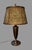 Bradley Hubbard Early 20th Century Arts& Crafts Bradley & Hubbard Table Lamp Reverse Painted Ribbed 6 Panel Scenic Glass Shade For Sale - Image 4 of 12