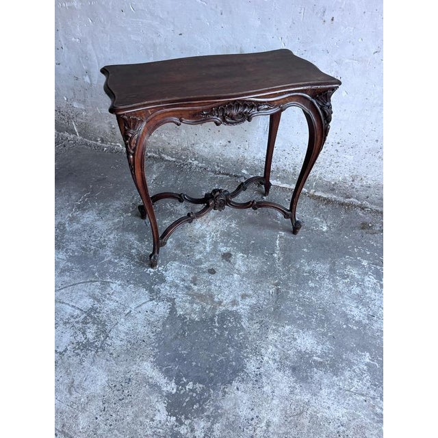 Black French Louis XV Style Console Table For Sale - Image 8 of 8
