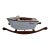 Vintage Folk Art Speedboat Mahogany Runabout Boat Rocking Horse Chris Craft Style For Sale
