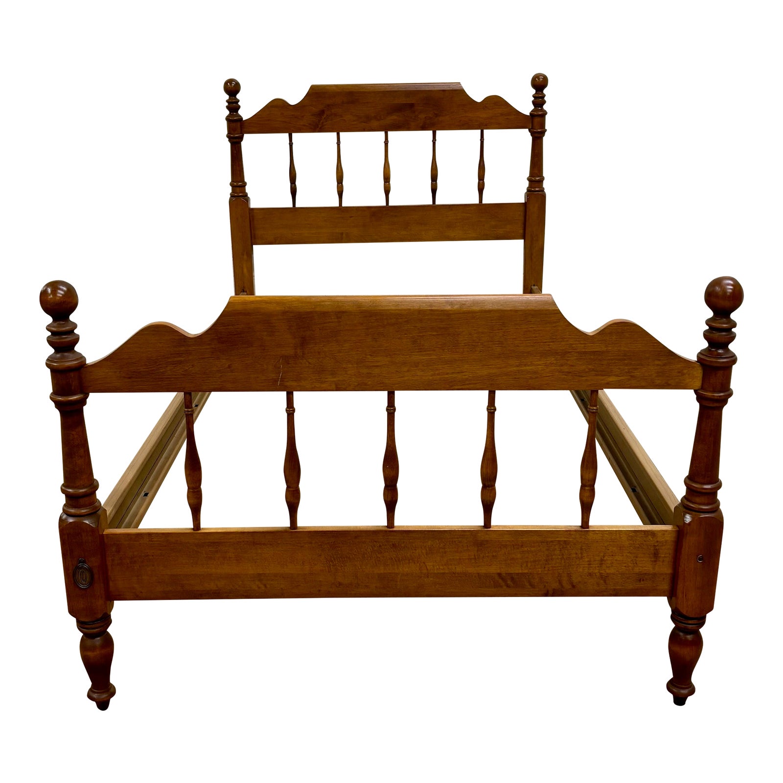 最後の値下げ■ETHAN ALLEN■2人　中古品 Vintage Ethan Allen Heirloom Nutmeg Maple Twin Size Colonial Style