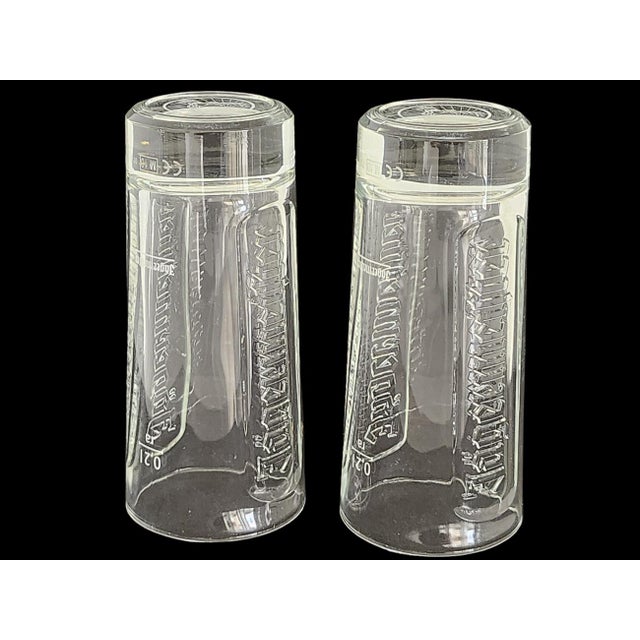 Libbey Glass Co. Vintage Jägermeister .2 Liter Highball Glasses, a Pair For Sale - Image 4 of 12
