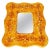 Glass French Ceramic Mirror by Juliette Derel, 1960 For Sale - Image 7 of 7