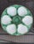 Antique 1920s French Longchamp Majolica Green and White Oyster Plate For Sale - Image 13 of 13